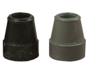 Krückenkapsel für Vierfußgehhilfe, 16 mm, schwarz, mit Stahleinlage, passend für Artikel 02872